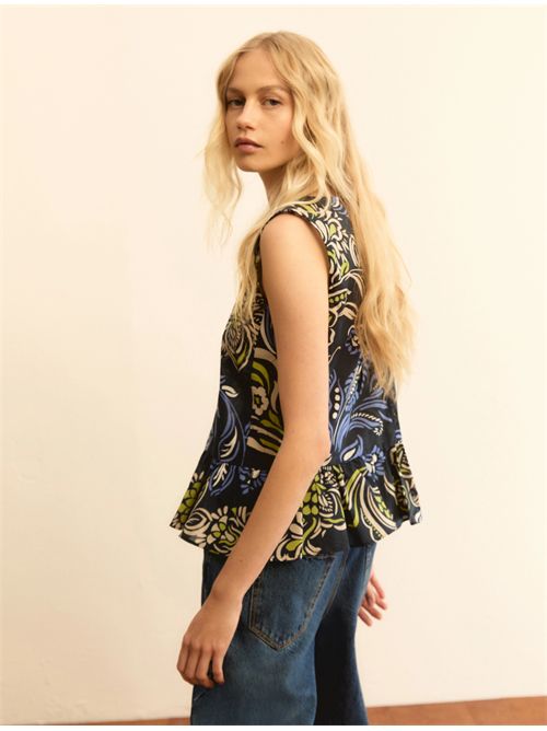 Top smanicato con balza EMME MARELLA | EMMOMBRINA091/002